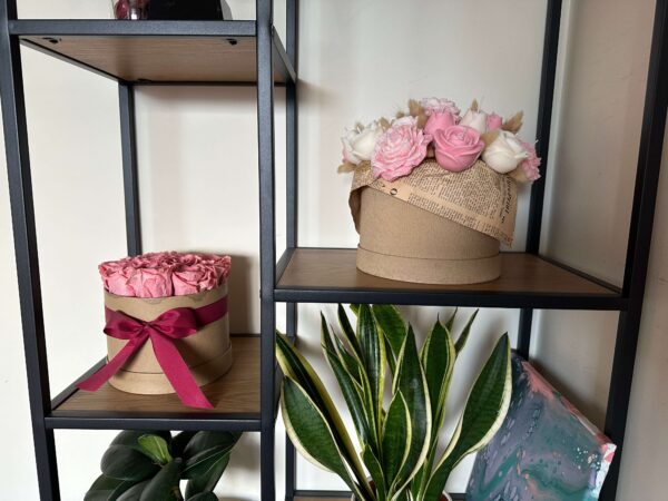 Lilled roosa-beez L-5 (1) Küünlakimp L "Lilleline lummus"